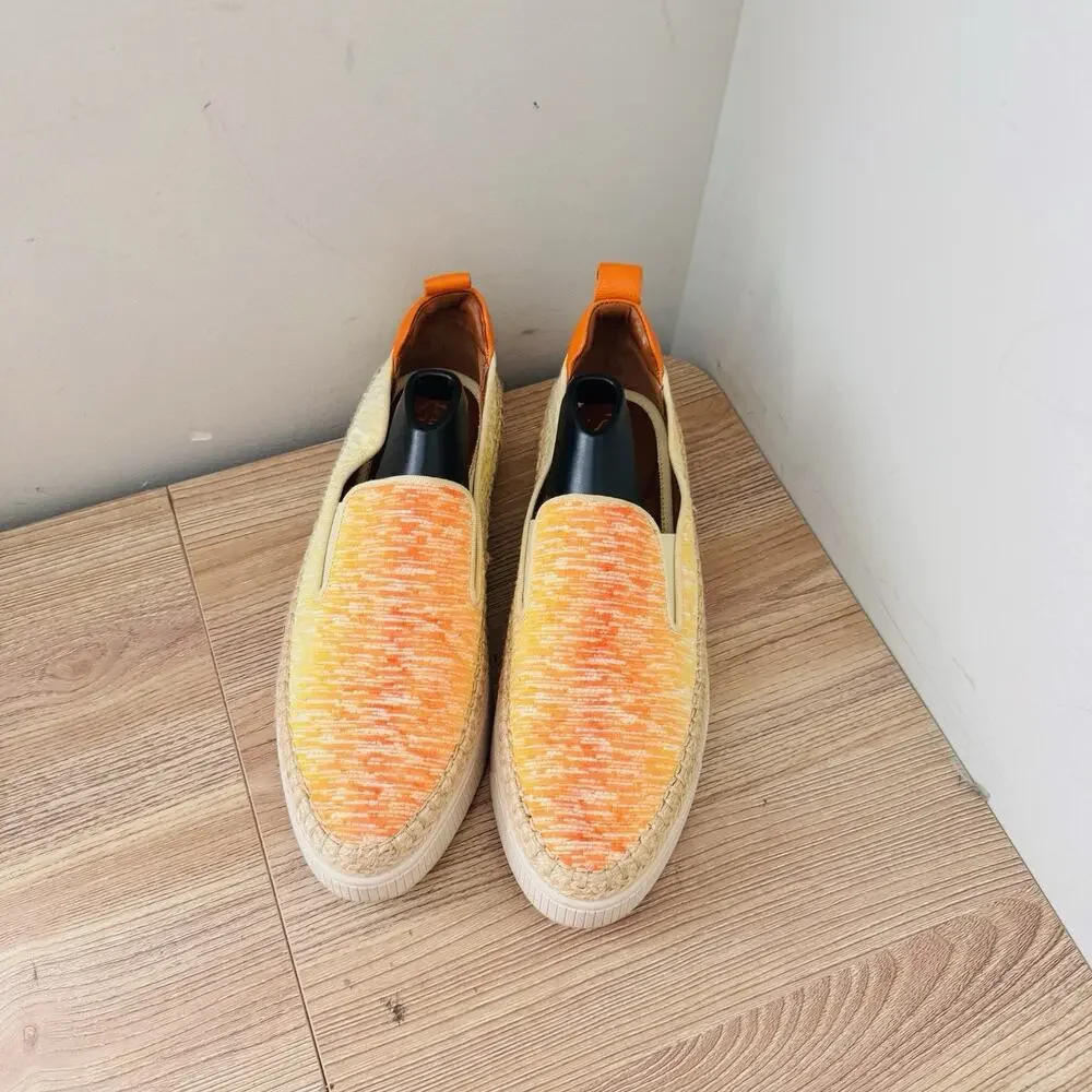 Franco Sarto Homer 2 Orange Slip On Loafers Women’s Size 8.5